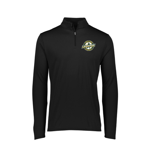 [FTLQFLBK-FAXS-LOGO1] Decker Women's Flex-Lite 1/4 Zip Shirt (Female Adult XS, Black)