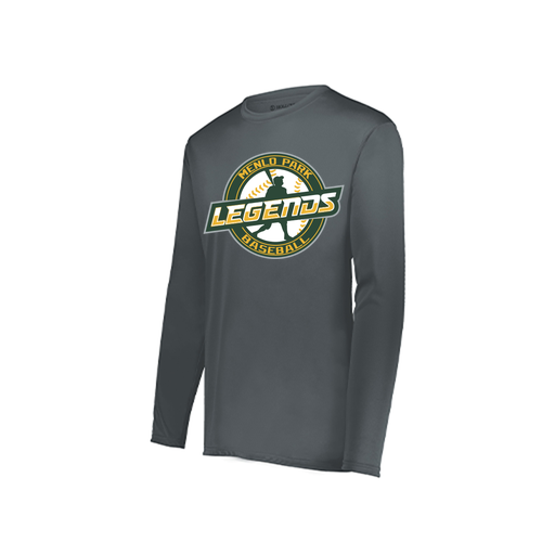 [222822.059.XS-LOGO1] Men's LS Smooth Sport Shirt (Adult XS, Gray)
