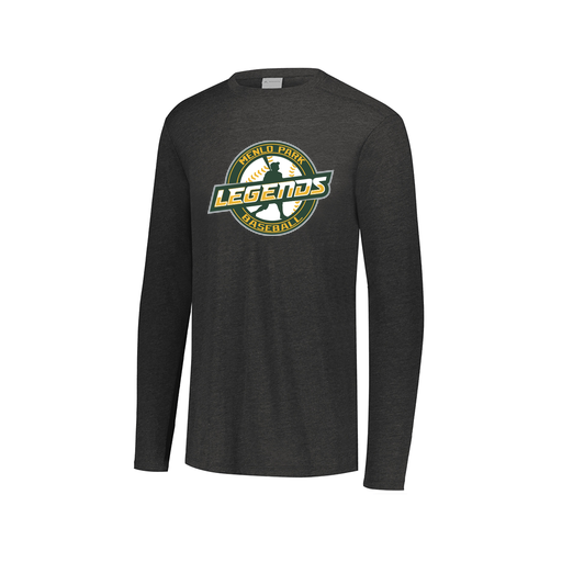 [FTLCUBBK-AXS-LOGO1] Decker Men's Tri-Blend T-Shirt - Long Sleeve (Adult XS, Black)