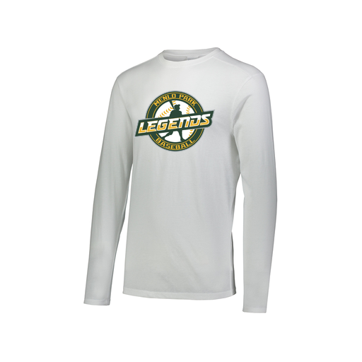 [FTLCUBWH-AXS-LOGO1] Decker Men's Tri-Blend T-Shirt - Long Sleeve (Adult XS, White)