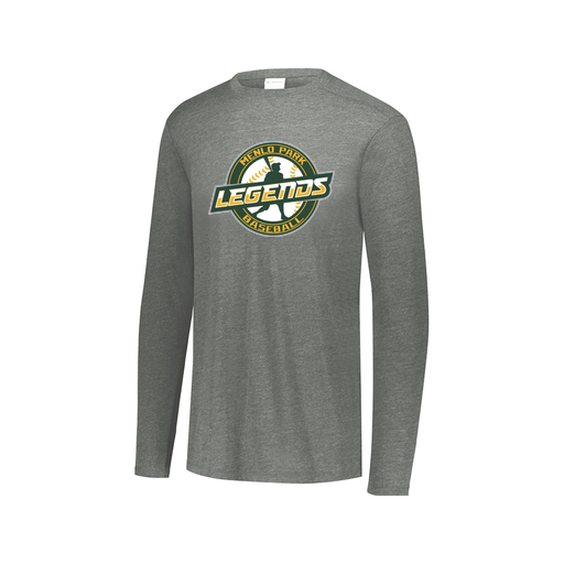 [FTLCUBGY-AXS-LOGO1] Decker Men's Tri-Blend T-Shirt - Long Sleeve (Adult XS, Gray)