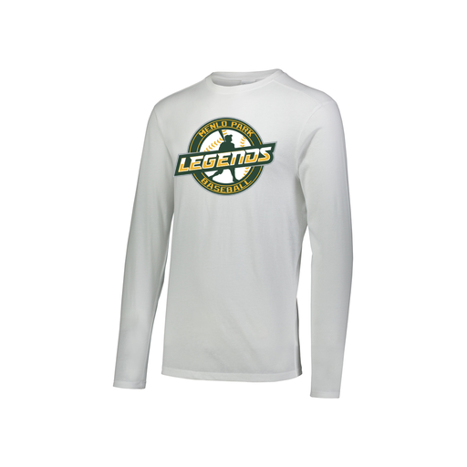 [FTLCUBWH-YS-LOGO1] Decker Youth Tri-Blend T-Shirt - Long Sleeve (Youth S, White)